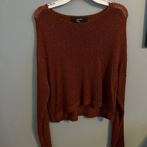 Orange Cropped Sweater